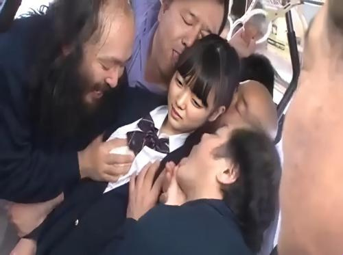 The female student took the train alone and the ending